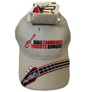 Dale Earnhardt 2003 Tribute Concert Hat Cap Grey Chase Authentics NASCAR NEW Tag